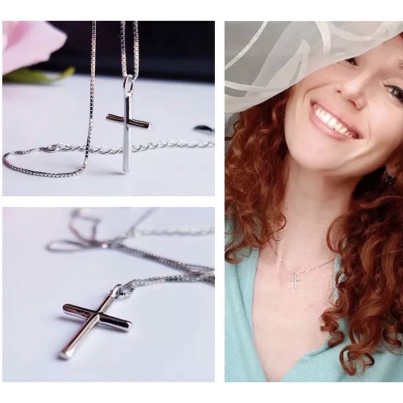 KALUNG TITANIUM PRIA DAN WANITA BANDUL SALIB SIMPLE TERBARU