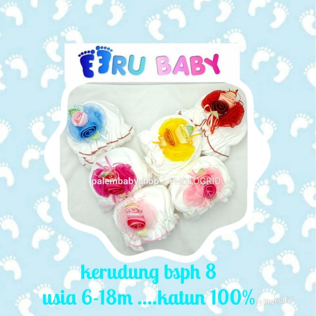 Eeru Baby Kerudung Dengan Motif Yang Menarik Untuk Si Kecil 6-24M