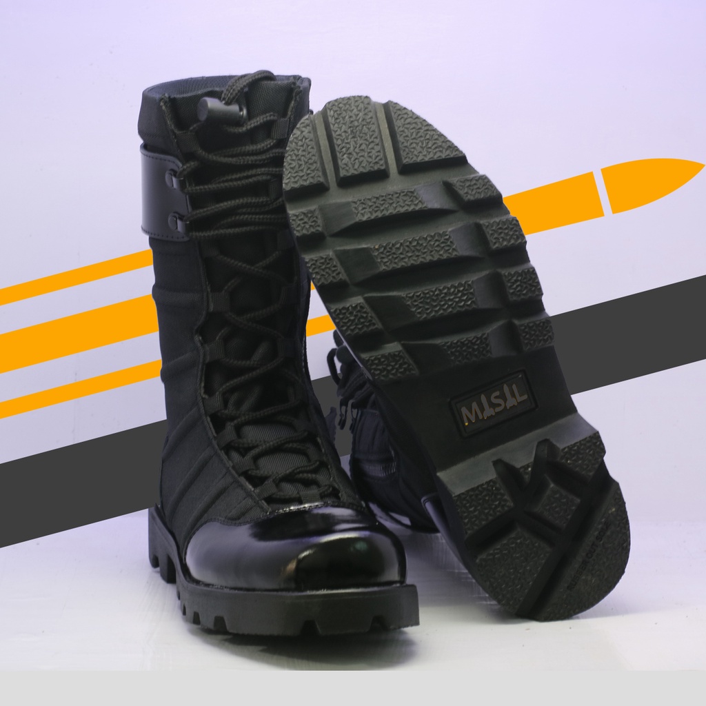 Sepatu PDL TNI Ninja kilap sol radial