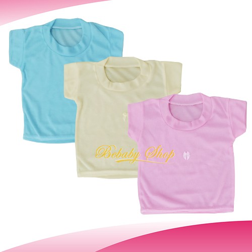 3pcs Kaos Oblong Harian Bayi Murah Pink Biru Kuning Size S M L XL