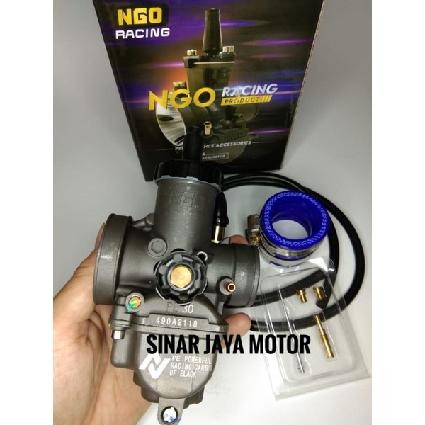 karburator karbu pe 30 ngo racing plus jarum pj mj karet intake