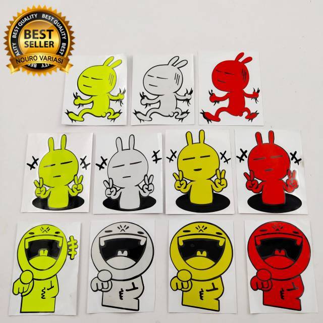  stiker  cutting ANIMASI  KARAKTER CHAT LUCU LINE KUALITAS 