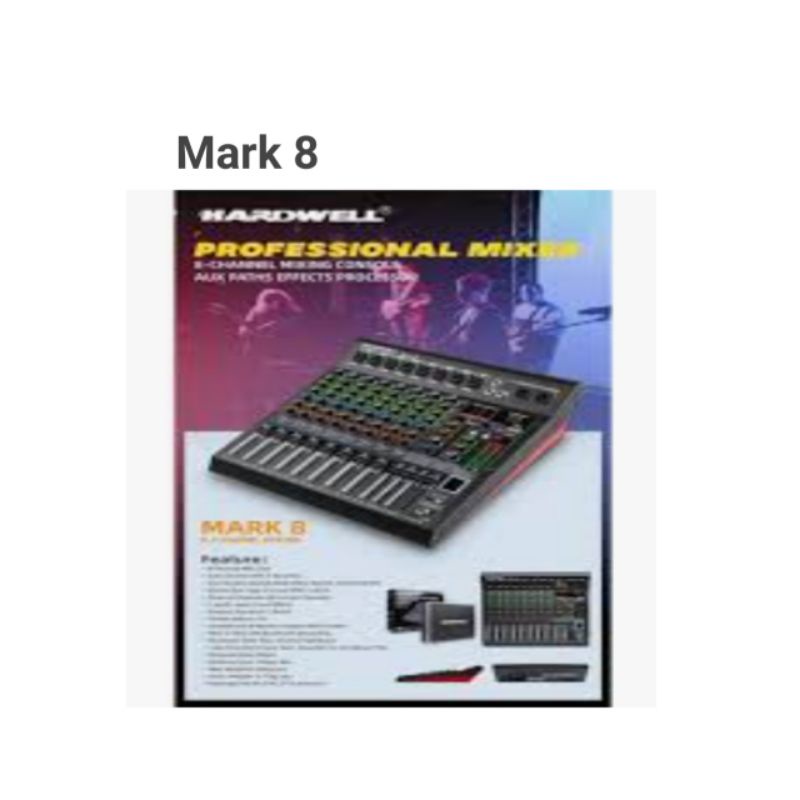 Mixer Audio Hardwell MARK 8, mixer 8 Channel original garansi Hardwell