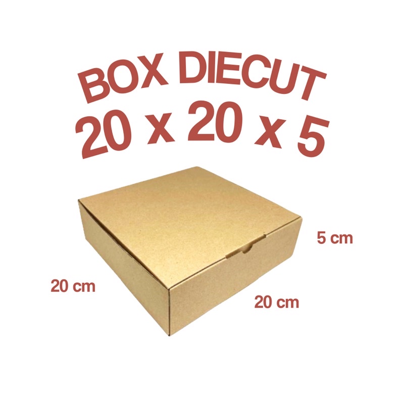 

KARDUS PACKING BOX PIZZA | BOX 20x20x5 cm