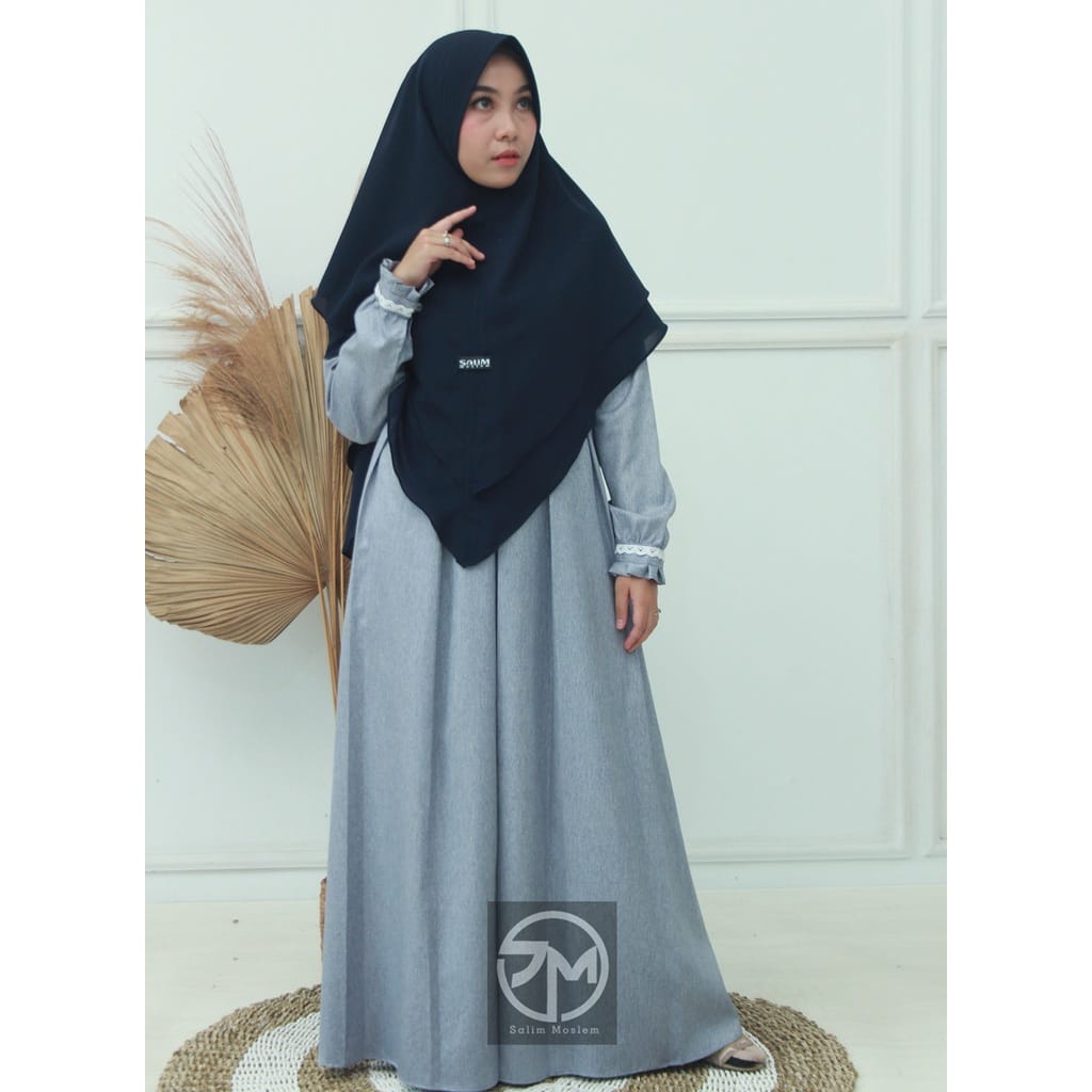 Salim Moslem –Busana Muslim/Gamis Daily Syari Madina Dewasa- Gamis saja