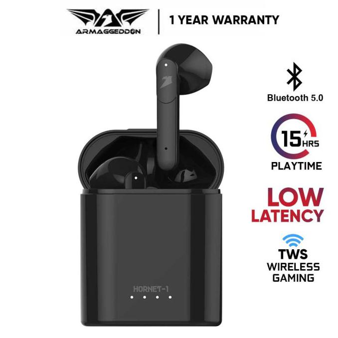 Big Sale Armaggeddon Hornet 3 TWS True Gaming Wireless Dual Driver Earbuds - HORNET 1, NO BUNDLE