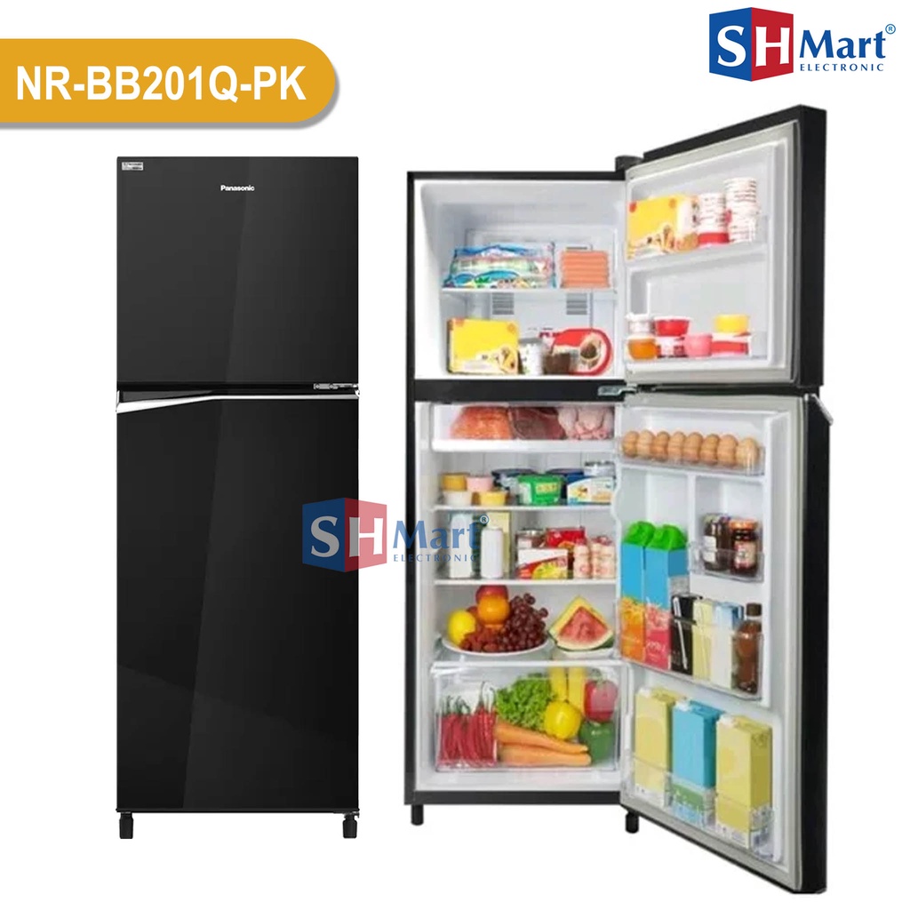 KULKAS PANASONIC 2 PINTU KAPASITAS 182 LITER NR-BB201Q-PK INVERTER PRIME FRESH WITH AG CLEAN GARANSI RESMI (MEDAN)