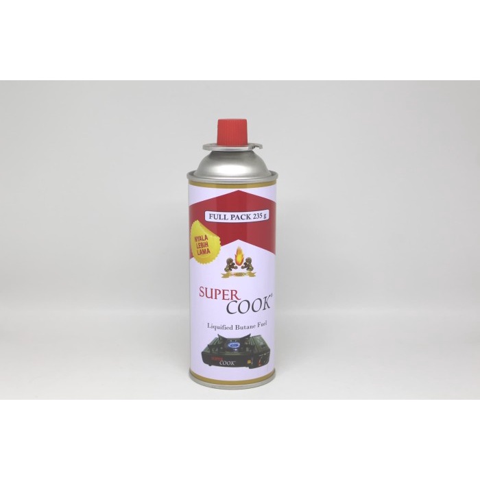 COD - Liquified Butane Full Gas Tabung Kecil SUPER COOK Korek Api Exclusive, Korek Bara Unik, Mancis