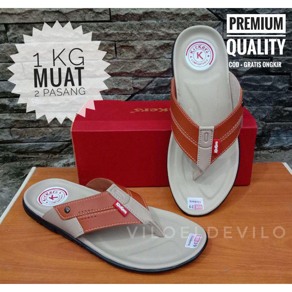 Sandal Kulit / Sandal Pria / Sandal Jepit/ Sandal Casual Pria/ Sandal Japit (JEPIT kombinasi PRIA)