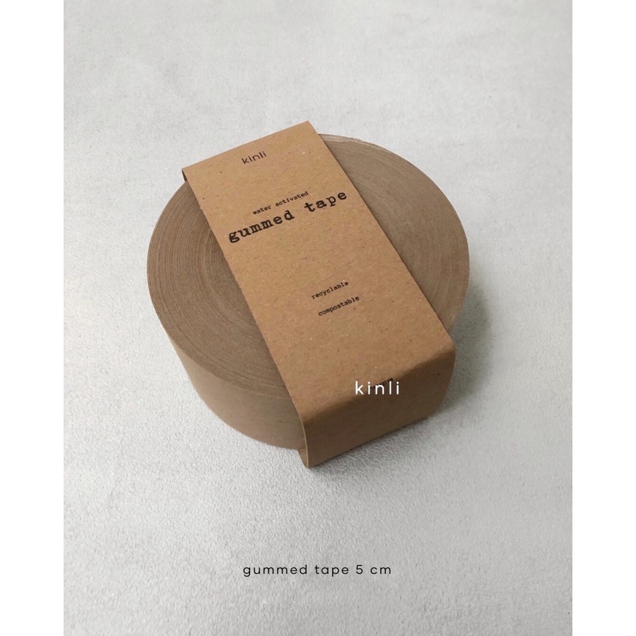 gummed tape 5 cm 2 inch paper tape kraft lakban kertas