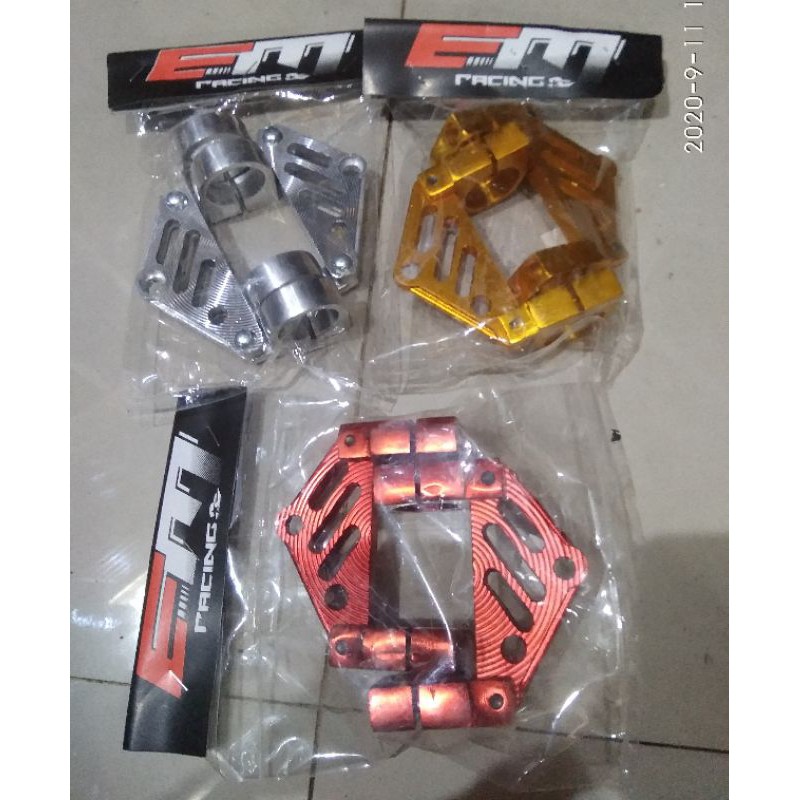 kupingan lampu pesek cnc/breket lampu pesek cb,gl,tiger,megapro