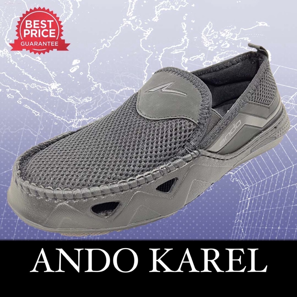 ANDO KAREL - SLIP ON ANDO - SEPATU ANDO PRIA - ANDO ORIGINAL