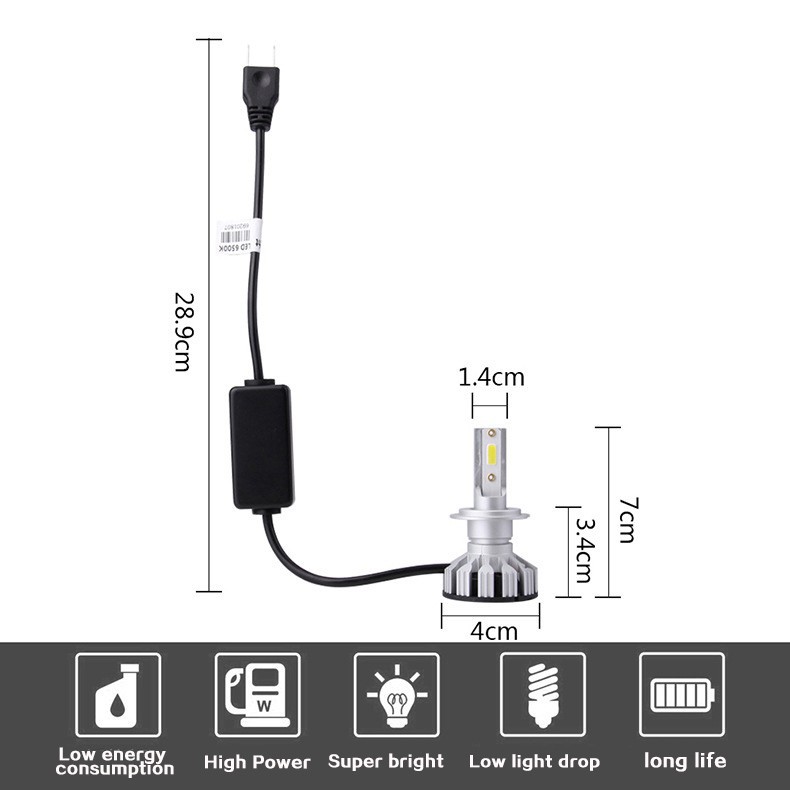 F6 Lampu Sorot Led9005 Hb34 9006 H1H3 H4 H7 H8 H11 880 1 Far Dan Near One Untuk Mobil