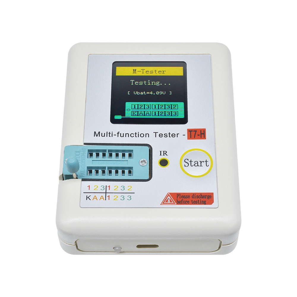 〖Factory Supplier/COD〗0.1-4.5v tc-t7-h 25pf-100mf Tester Transistor Presisi Multifungsi