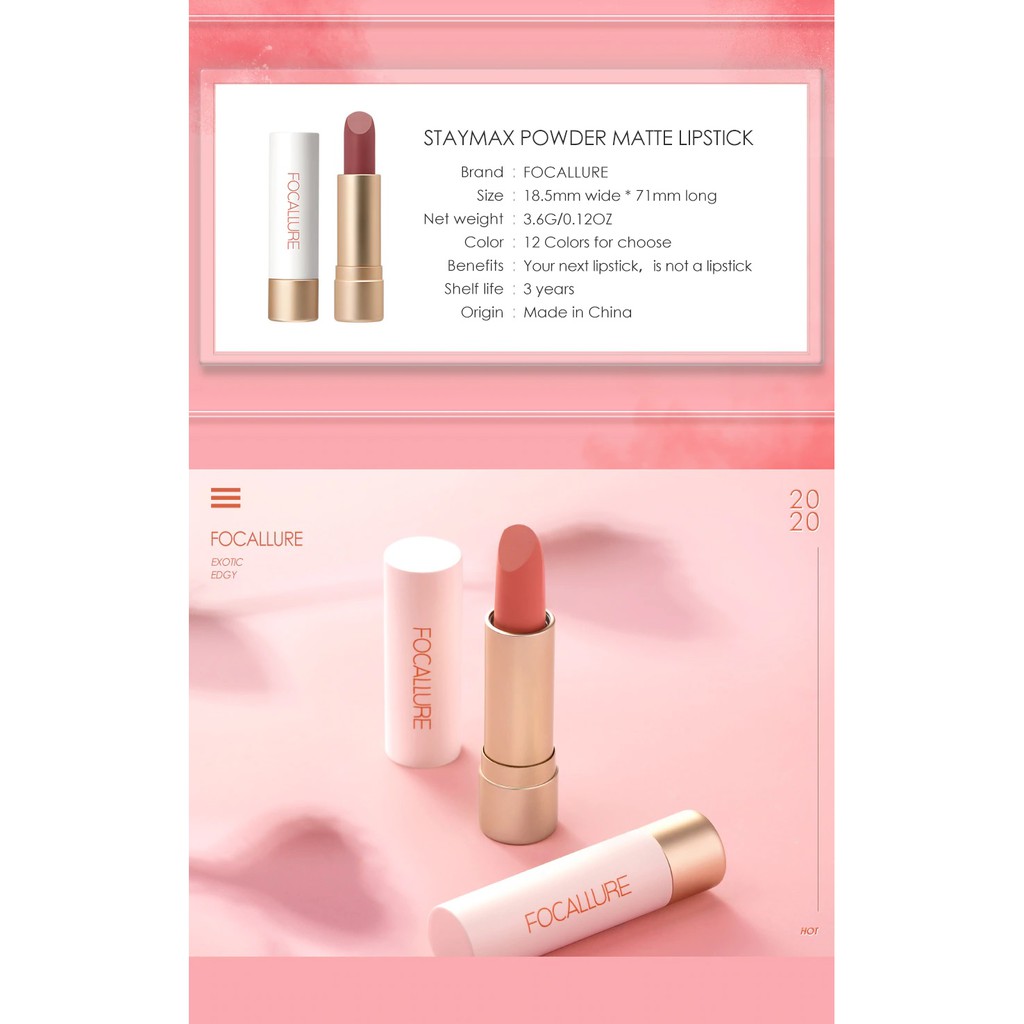 Focallure Staymax Lipstick Powder Lipstick Matte Focallure Lipstik Matte Focallure Lipmatte Focallure Lipstik Focallure Lipstick Focallure Focallur Fucallure Focalure Foccalure