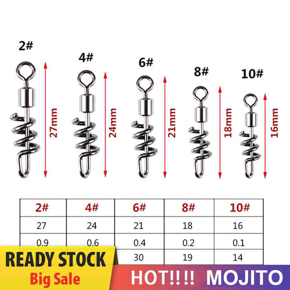 20pcs Kili-Kili Pancing Barrel Bearing Bahan Stainless Steel