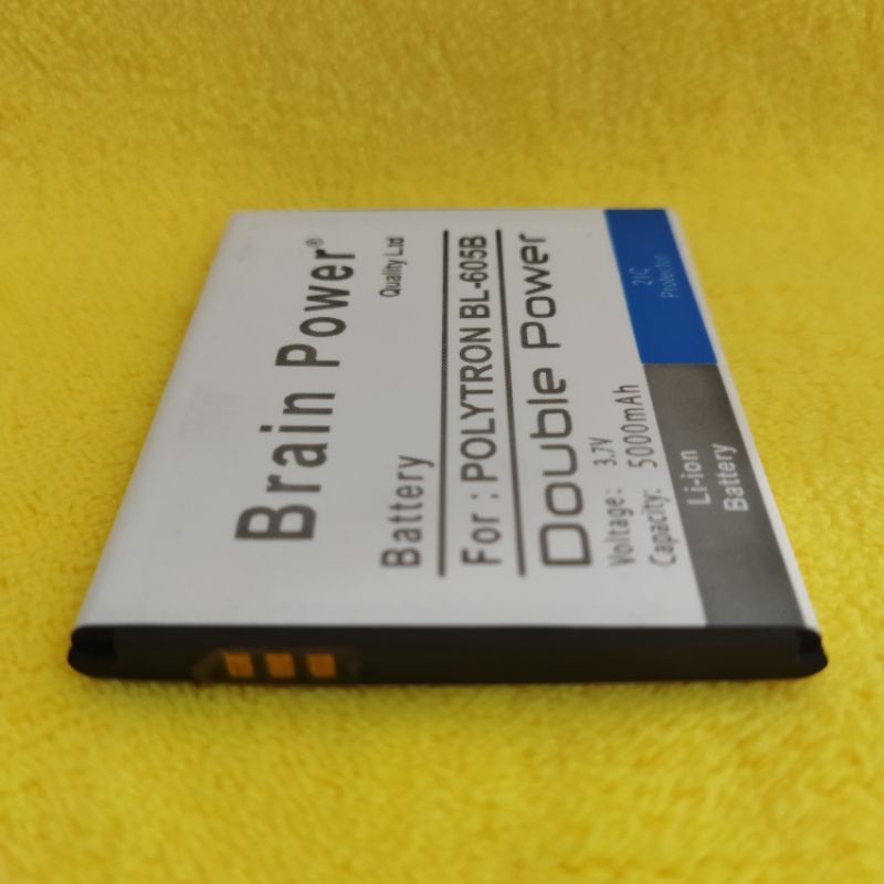 baterai batre POLYTRON BL 605B double power