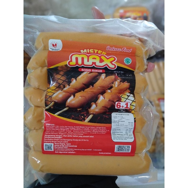 

sosis bakar mister max jumbo isi 8