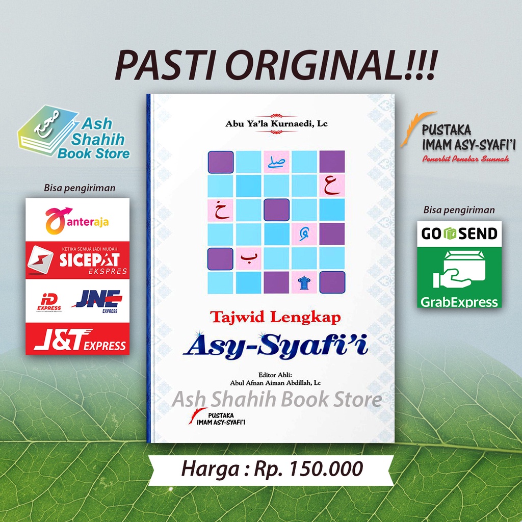 Tajwid Lengkap Asy Syafii Original Abu Yala Kurnaedi - Pustaka Imam Asy Syafii Hardcover
