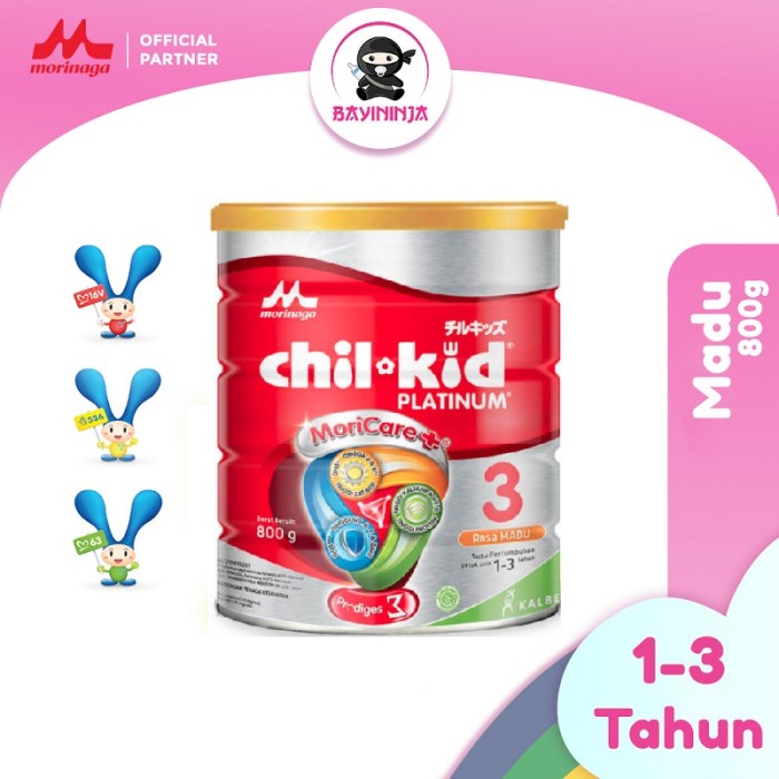 

MORINAGA CHIL KID Platinum Susu Moricare Madu Tin 800g