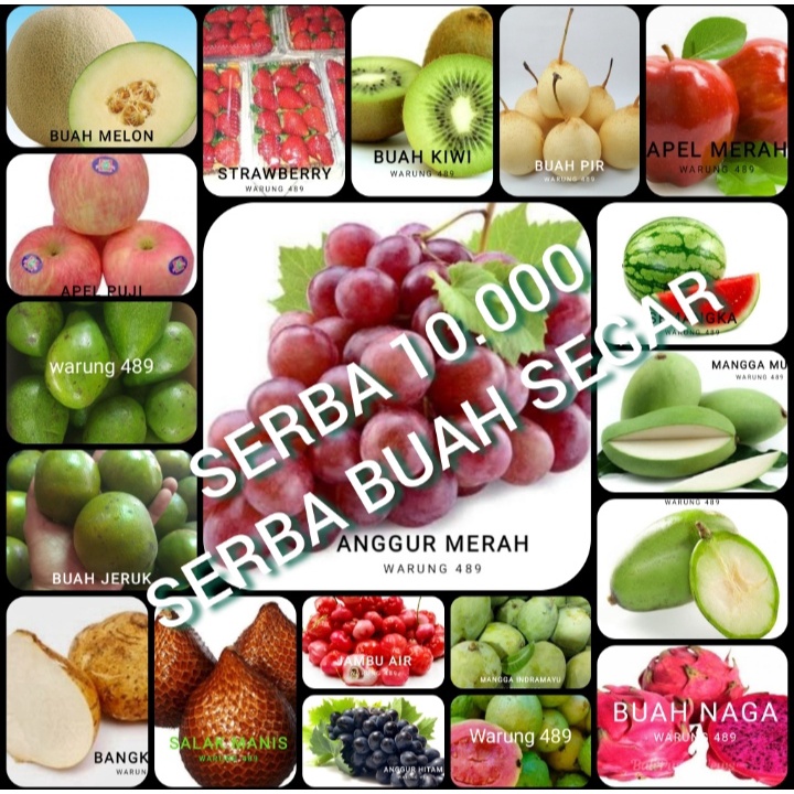 

BUAH SERBA 10.000 SEGAR , FRES,
