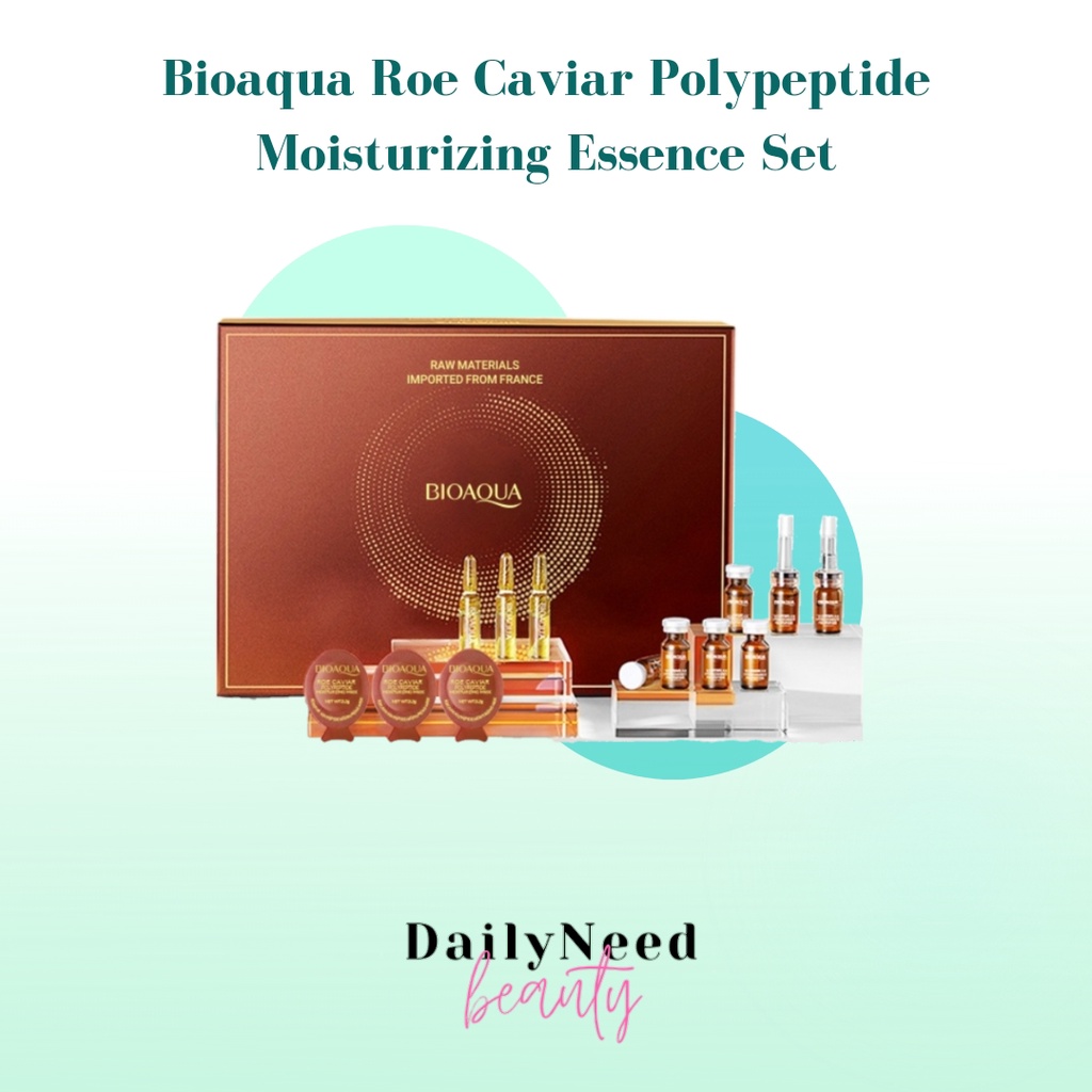 Jual BIOAQUA Roe Caviar Polypeptide Moisturizing Essence Set Shopee