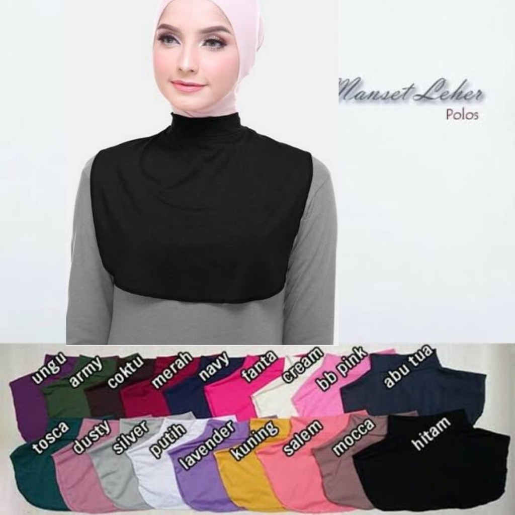 Manset Leher Polos Dalaman Hijab termurah