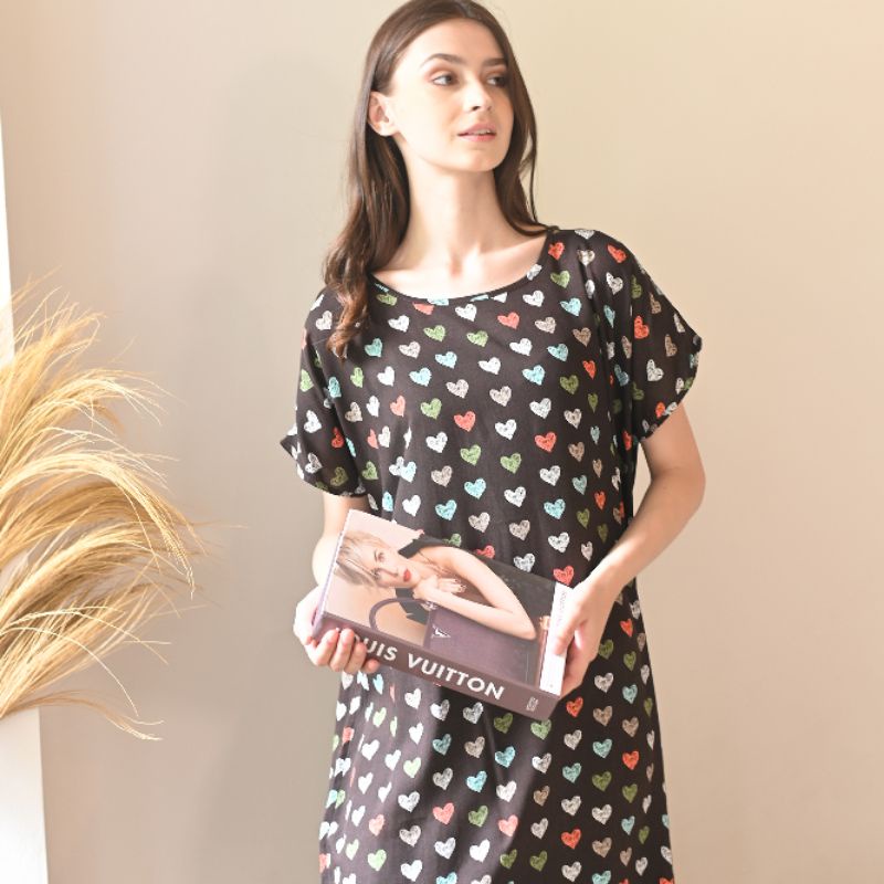 Daster Rayon HABEL NON BUSUI Panjang Semata Kaki-Habel 38