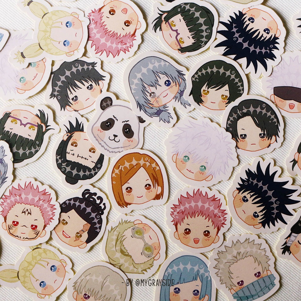 LAST STOCK Jujutsu Kaisen Diecut Stickers [by @mygrayside]