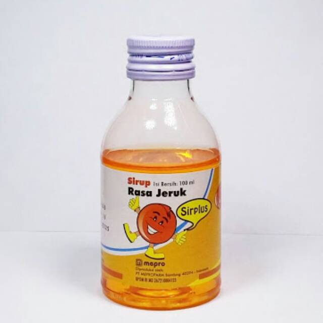 Sirplus Sirup 100ml - Jeruk Melon Strawberry syrup pembantu minum obat puyer anak