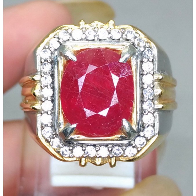 Jual Batu Cincin Akik Asli Merah Delima Ruby Afrika Murah Bagus