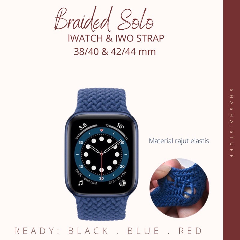 Braided strap for IWO &amp; APPLEWATCH