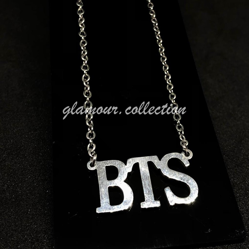 [COD] Kalung Rantai Liontin Huruf BTS Fashion Korea Kpop Korean Style