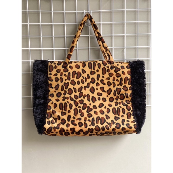 leopard totebag