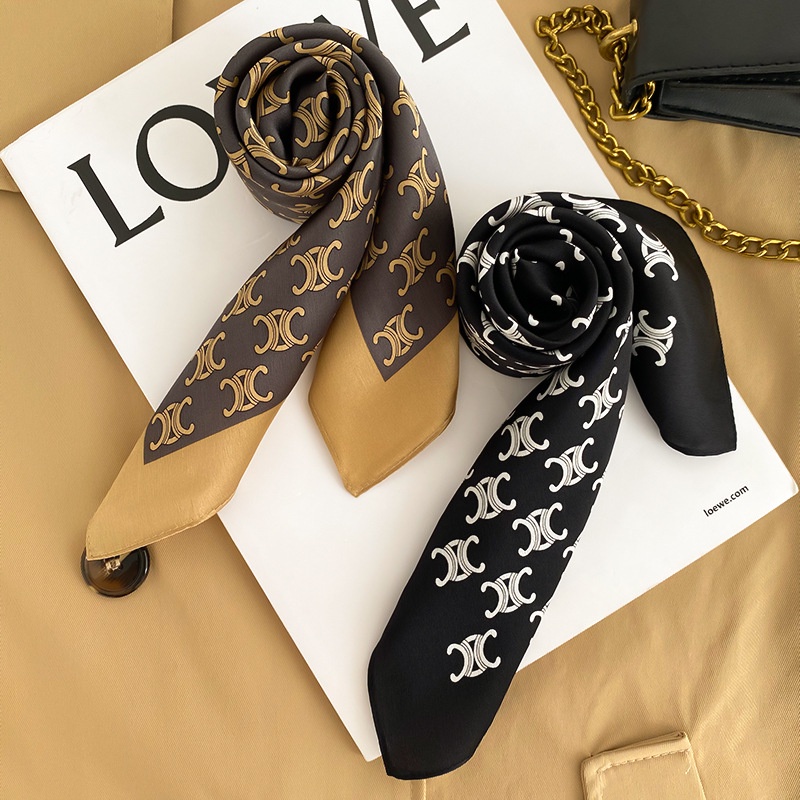 70x70cm Mini Scraf Leher Kepala Rambut Bahan Silk Immitation Korean Fashion Import Wanita Syal Dekorasi Tas Scarf Aksesoris / Syal Wanita Scarf Leher / outer scarf