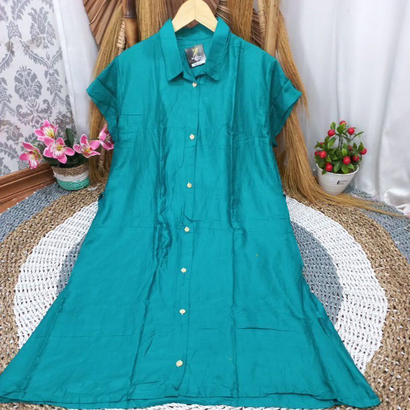 Daster Viral Polos full Kancing bahan rayon