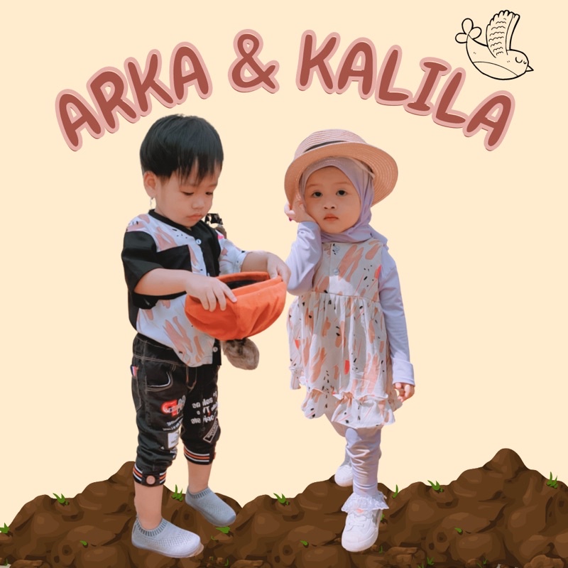Arka dan Kalila Series / baju anak kembar / laki-laki / perempuan / Baju anak couple