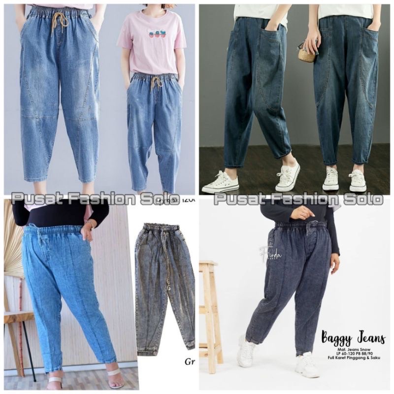 CELANA JEANS JUMBO WANITA / BIG SIZE  / CLANA JINS JUMBO / DENIM TERBARU