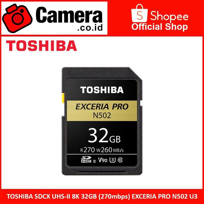 Harga toshiba sdcx uhs ii 8k 32gb exceria pro n502 Terbaik - Agustus