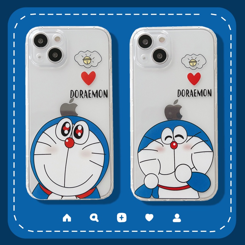 Soft Case Hp Gambar Doraemon Untuk Iphone 13 / 12 / 11pro Max / X / Xs / Xr / Xsmax / 7 / 8plus