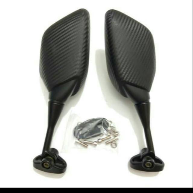 Spion ninja 250 karbu spion ninja karbu tangkai pendek carbon karbon