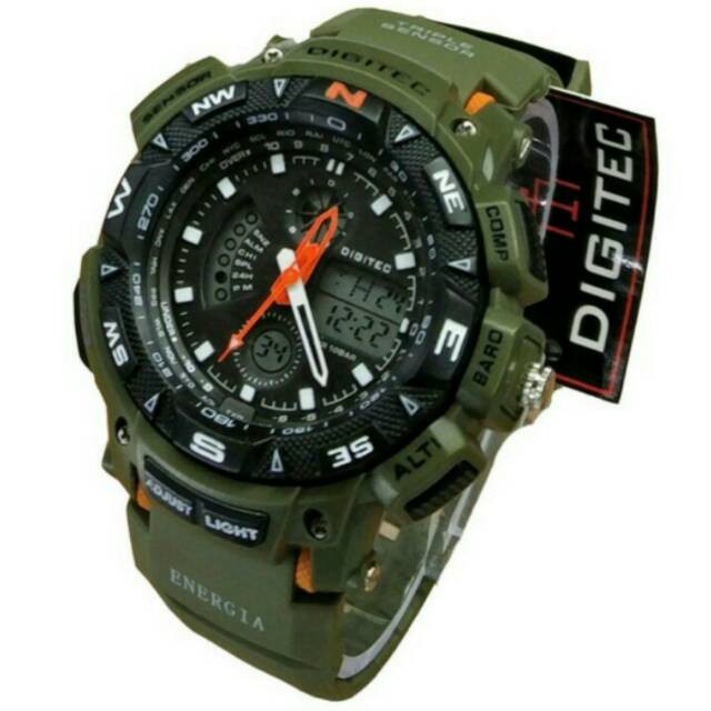 Jam Tangan Pria Original Digitec 2044 Warna Series