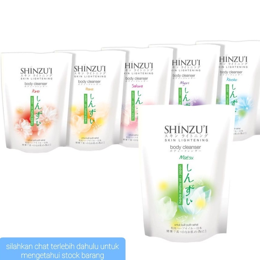 SHINZUI BODY CLEANSER 200ML REFILL SABUN MANDI ISI ULANG BODY WASH