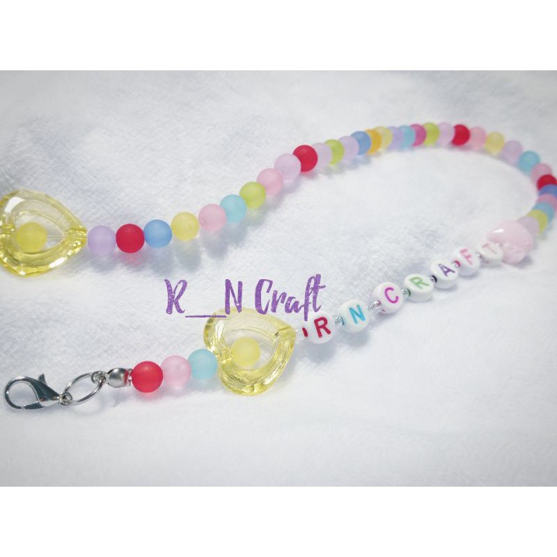 Strep Masker Nama Anak / Tali Masker Nama Anak/Gantungan Masker Nama Anak