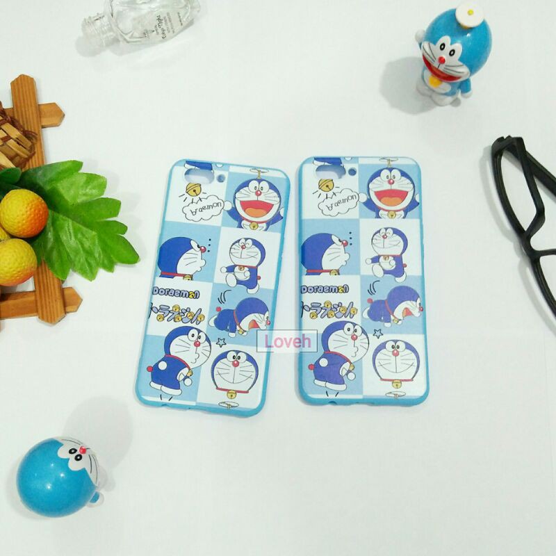 Loveh - Casing Oppo A3S Soft Case Motif Karakter Doraemon