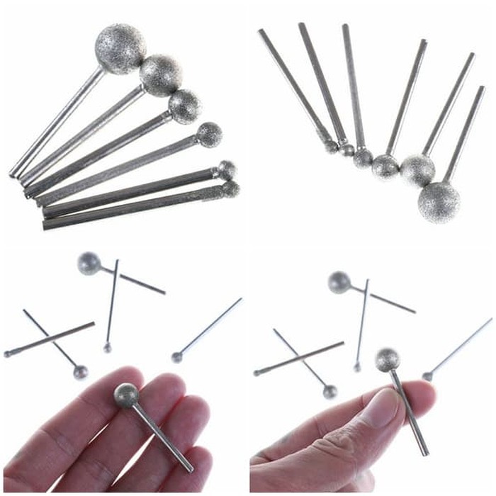 mata ukir ball head diamond grinder mini grinder shank 3mm mata ukir bulat untuk nisan granit kaca