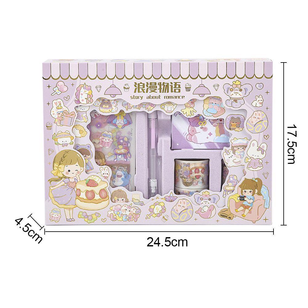 Preva Stiker Hias Gift Set Tangan Akun DIY Bahan Perlengkapan Scrapbook Diary Stiker