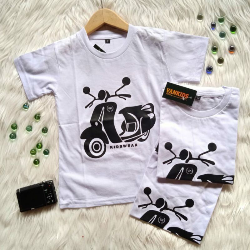 Baju kaos anak Unisex Vespa