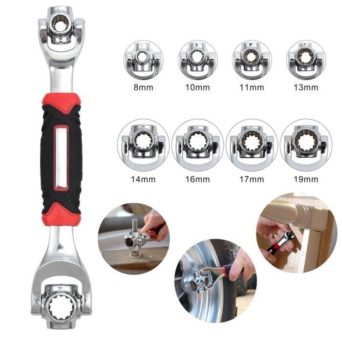 8-in-1 Kunci Pas Serbaguna Multifunction Universal Wrench