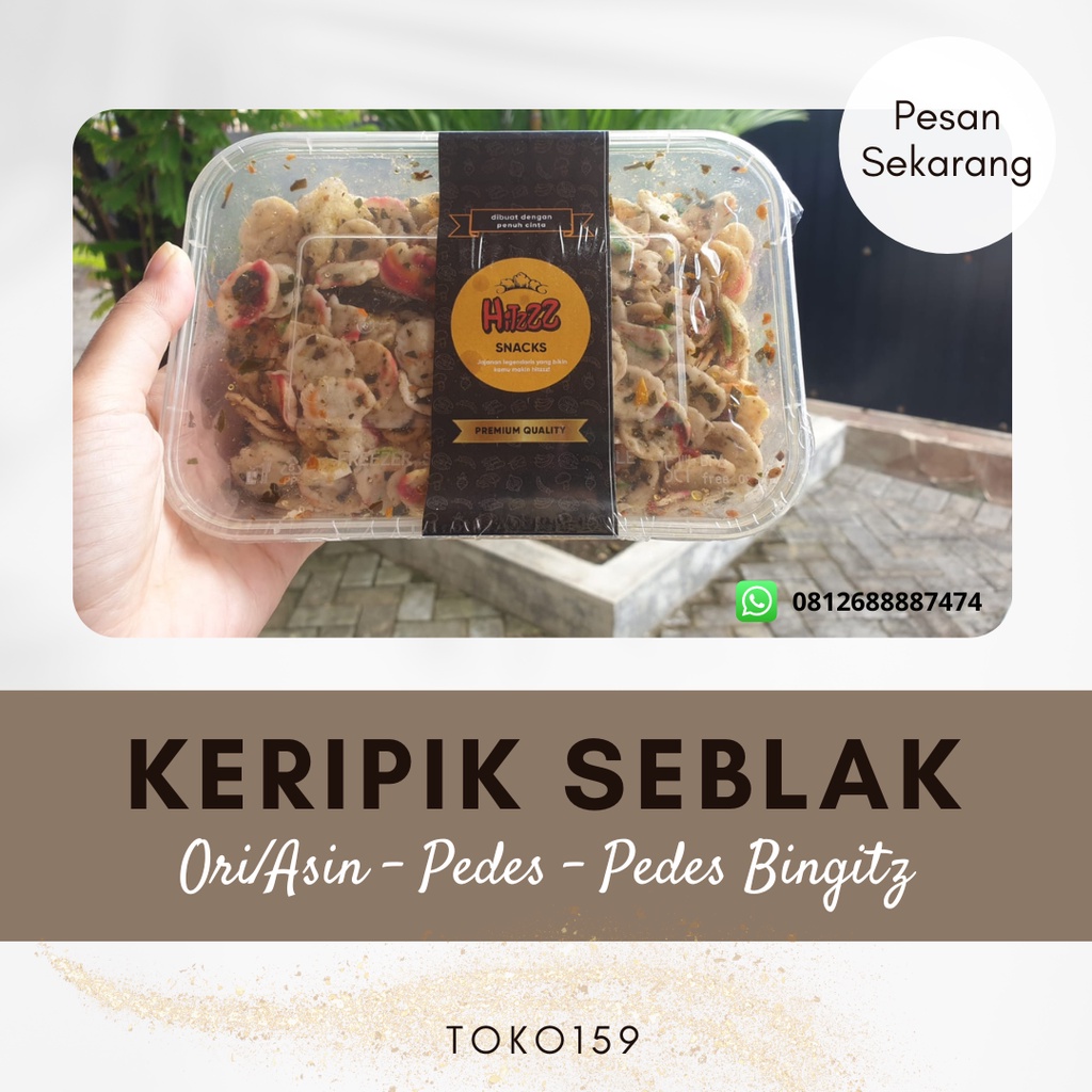 

Kripik Seblak / Seblak Kering BUMBU REMPAH KEMASAN KOTAK JAJAN VIRAL HITZZZ